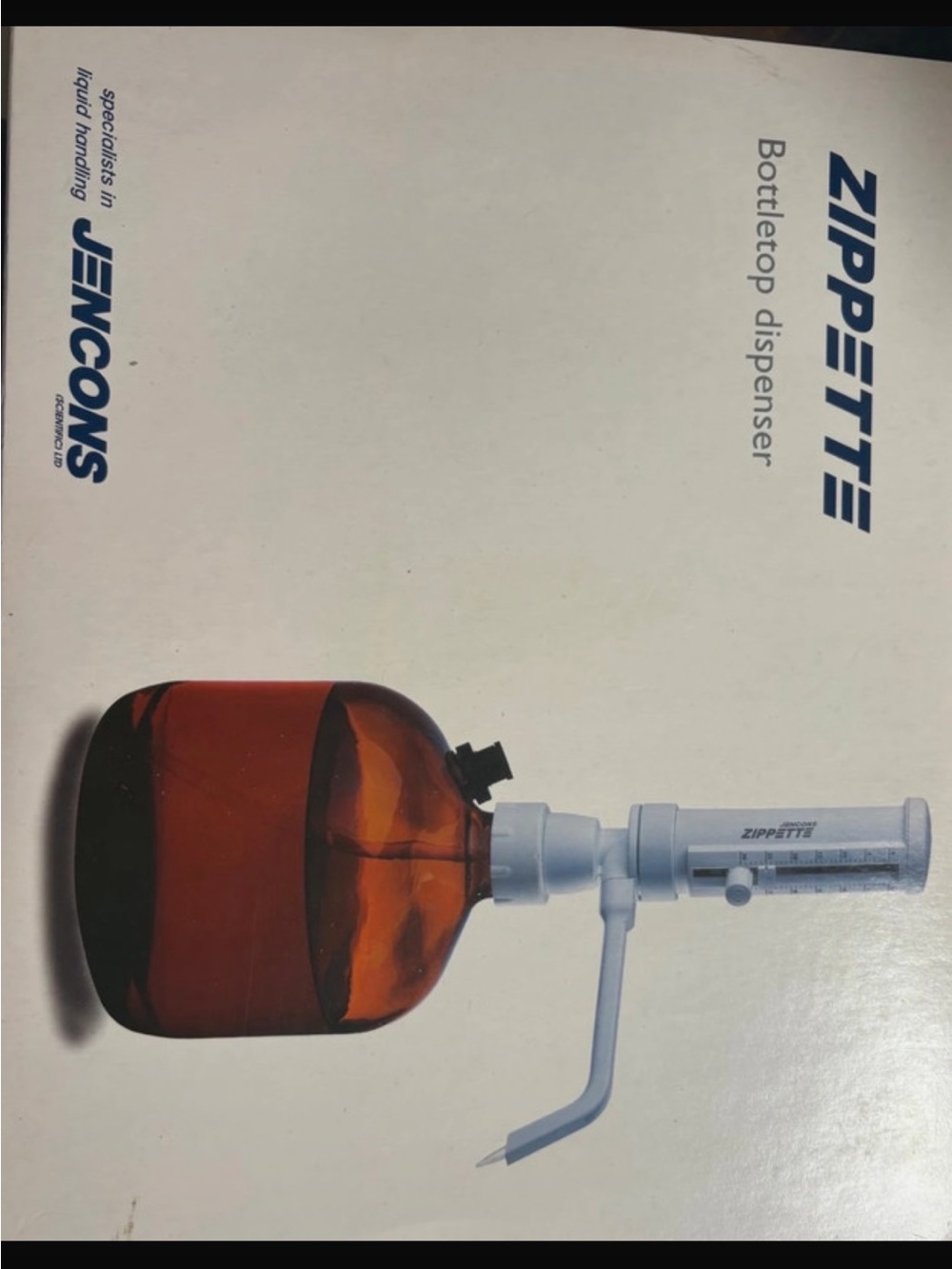 Zippette Bottletop Dispenser - Amber/White